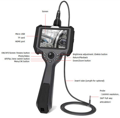 Taşınabilir Endoskop IP54 360° Tam Yönlü Eklem