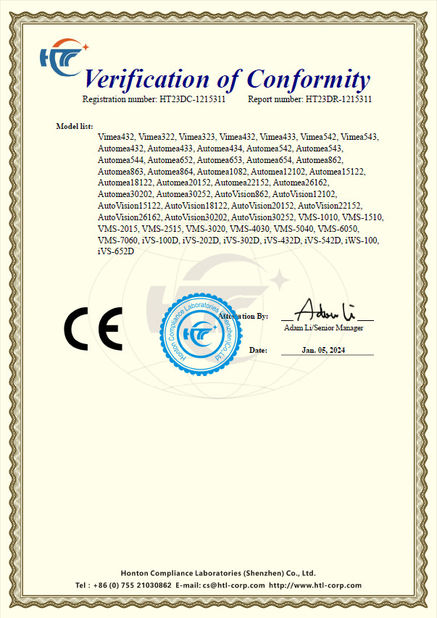 Çin Hoyamo and Sinowon Inc Sertifikalar